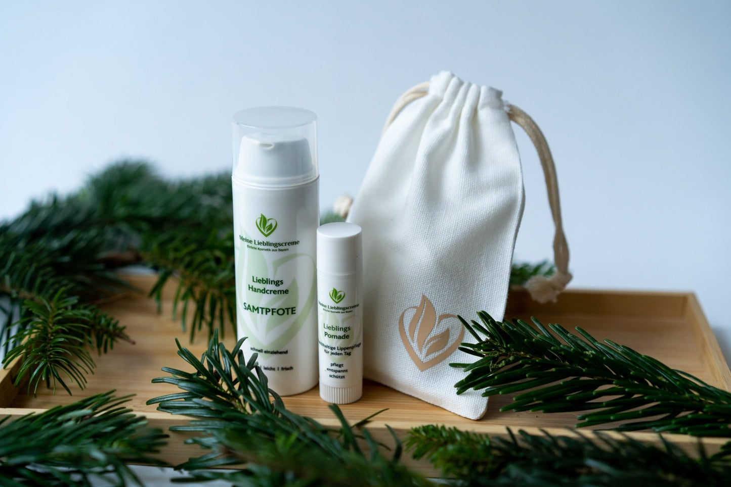 Handcreme & Lippenpflege Geschenkset – Naturkosmetik für trockene Hände und Lippen - Mein - Lieblings - Shop